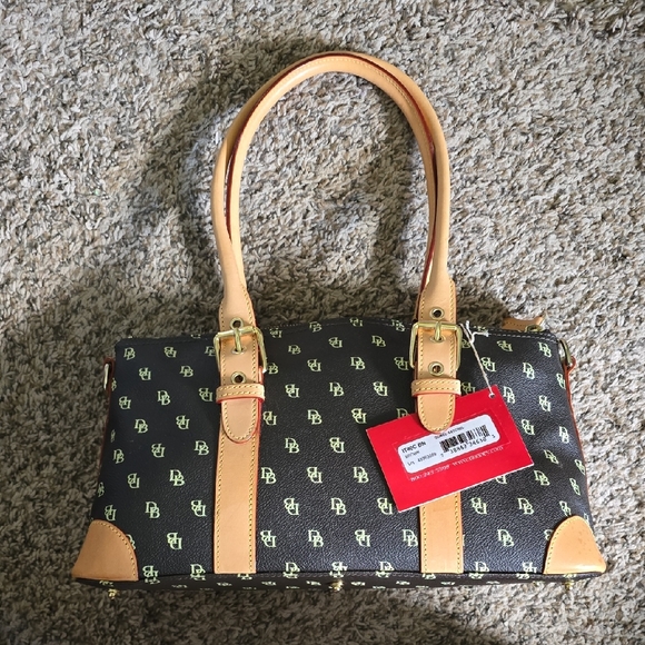 Dooney & Bourke Brown and Tan Classic Satchel